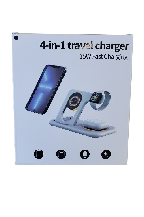 4 In 1 Travel Charger Wireless 15W